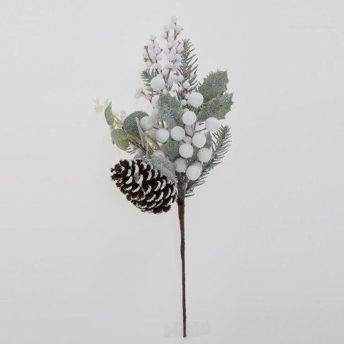 Zápich bie. bobule, šiška, ilex, čečina zasnež. 41cm