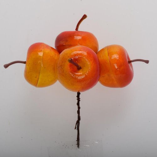 Zápich jabĺčka žlt-oranžové s/4 13cm