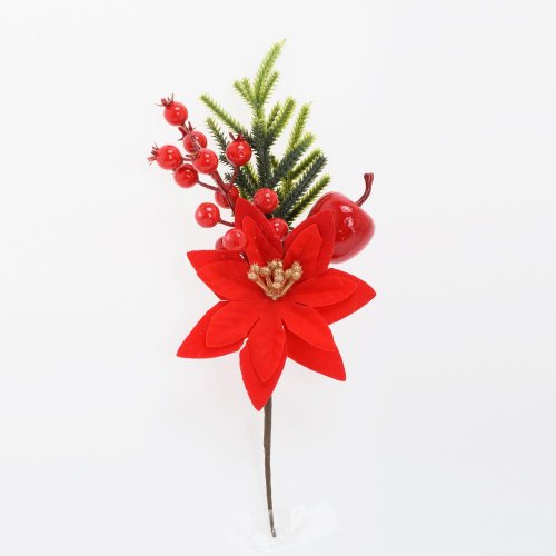 Zápich čečina, vian. ruža čer., šípky, jablko 28cm