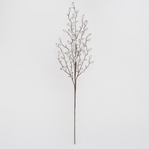 Konár biele šípky zasnež. 59cm