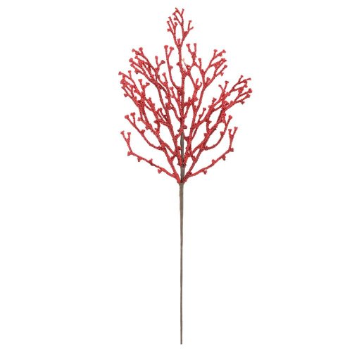 Konár červený korál 61cm - Umelé kvety
