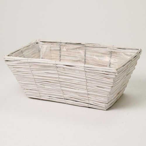 Obal hran.prútie biely 43x22x16cm