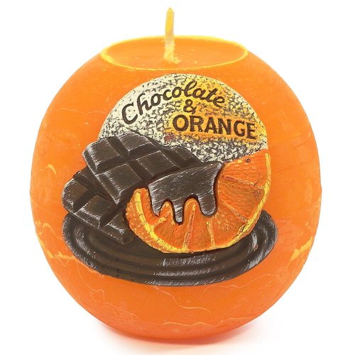 Rustik čokol.+pomar.guľa 80 - Umelé kvety