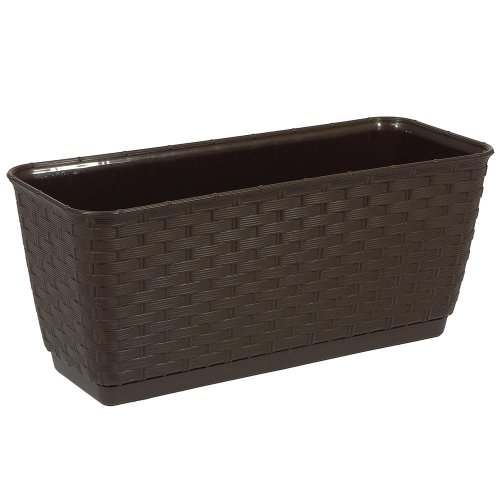 Drl400p hrantík+miska ratolla umbra-hnedý 38,6x15,4xh14,2cm/6l