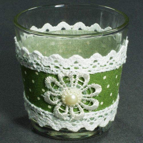 24fls0265 pohár s krajkou 7,5x7,5cm