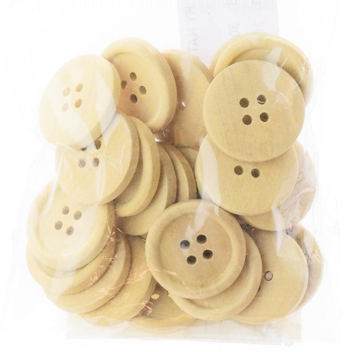 Gombíky natur 2,3cm s/24