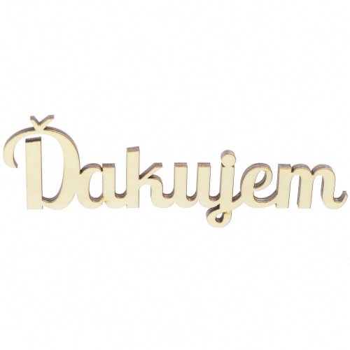 Výrez-ďakujem 15x5cm s/6