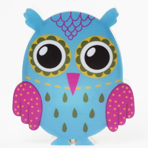 Obraz sova led 17x20x2,5cm