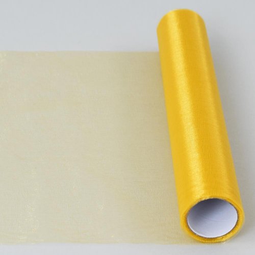 Organza rolka 32cmx6m farba 27 zlatá