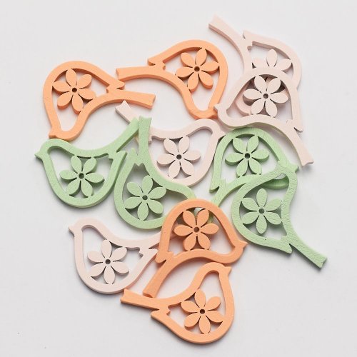 Vtáčik mix farieb lep. s/12