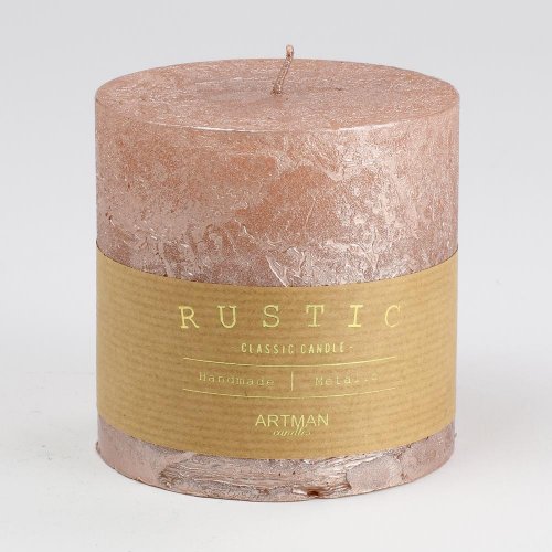 Rustic metalic val.9x9 rose gold