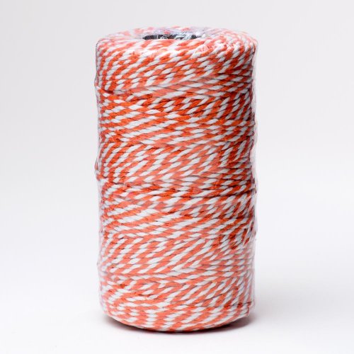 Šnúrka farby  2mmx100m oranž/biela