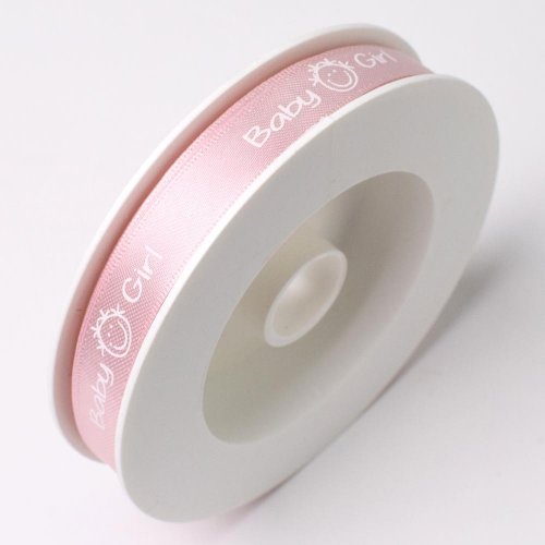 Stuha baby girl 12mmx25m ružová/biela