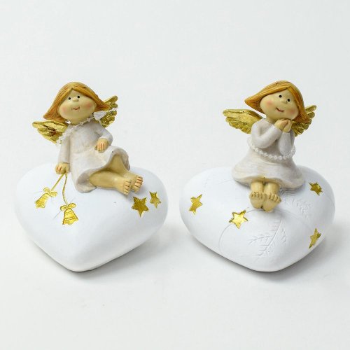 Anjel na srdci 8x7,5x8,5cm mix 2