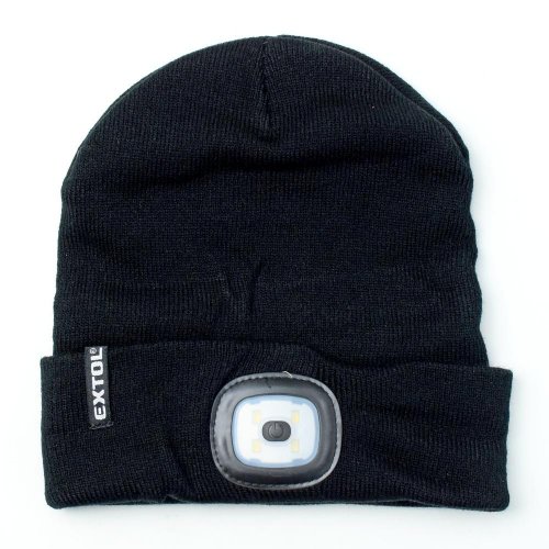 Pevnácenačiapka čierna s čel.svetlom led