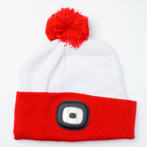 Čiapka x-mas bielo-červená,4xsmd led