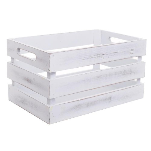 423fl/s bednička biela drevo l/28*17,5*15cm