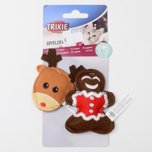 Hračka xmas sob a pern94ek, 8cm, filc/sd