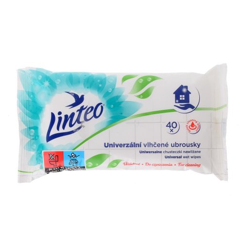 Vlh.čistiace utierky linteo uni 40ks