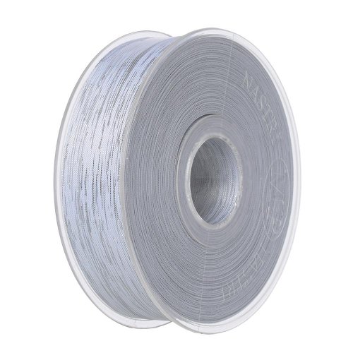 Stuha 2,5cmx25m biela/strieborná 3911 01