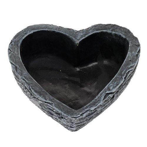 Obal srdce cement sivé 23cm - Veľkonočné ozdoby