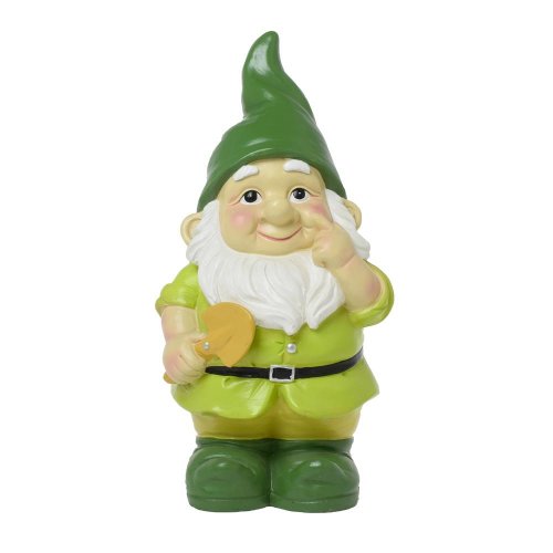 Trpaslík polyrez 15,5x14x30cm zelený