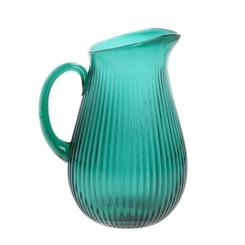 Džbán sklo 11x24cm zelený