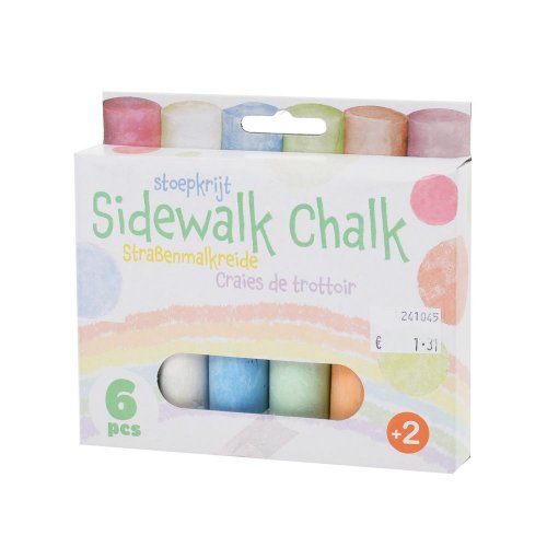 Kriedy farebné v krabičke, 6ks
