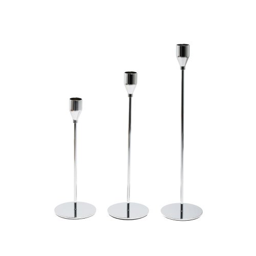 Svietnik kov  strieborná s/3 2.5*8h 22,27,32