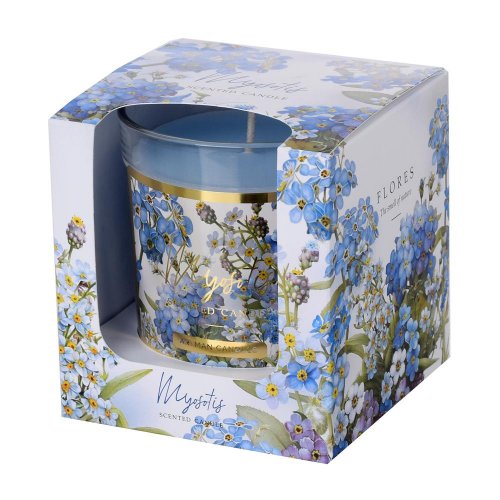 Voň.v skle flores bl.modrý 9x8cm - Umelé kvety