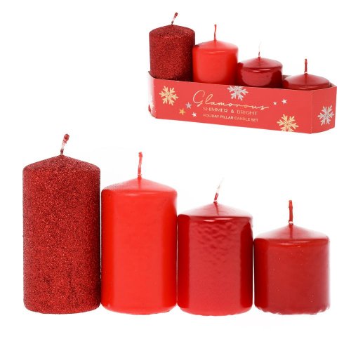 Adventná post.glamours 50/55-70-85-100 červ.