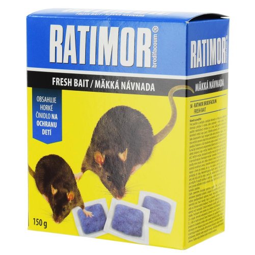 Ratimor brodifacoum mäkká návnada 150g/20