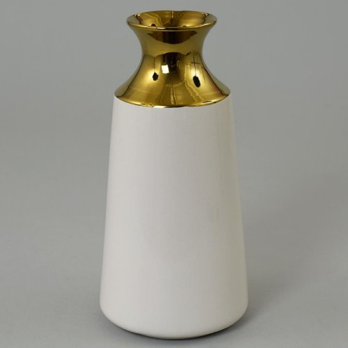 Váza biel/zlat. ker. 7*12*25 super cena