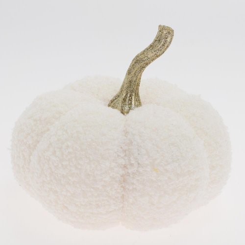 Tekvica biela textil 15*15*11cm