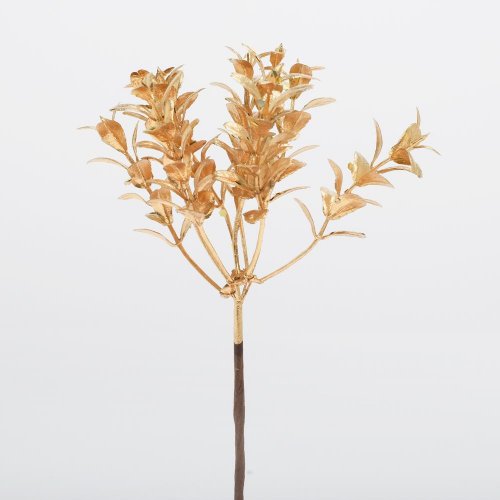 Zápich buxus zlatý 19cm - Jesenné dekorácie