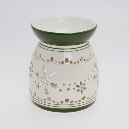 Aromalampa bie/zel vz. vločka porcel 12,7*12,7*14,4cm