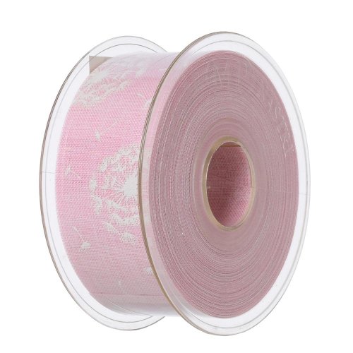 Akcia stuha 4cmx20m ružová/púpava 3227g 03