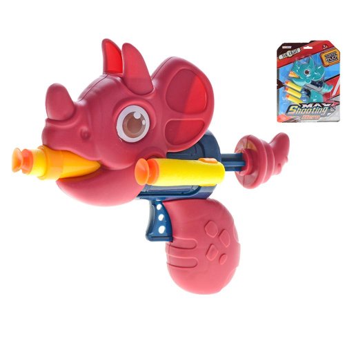 Pištoľ dinosaurus 13cm, 3ks penové náboje