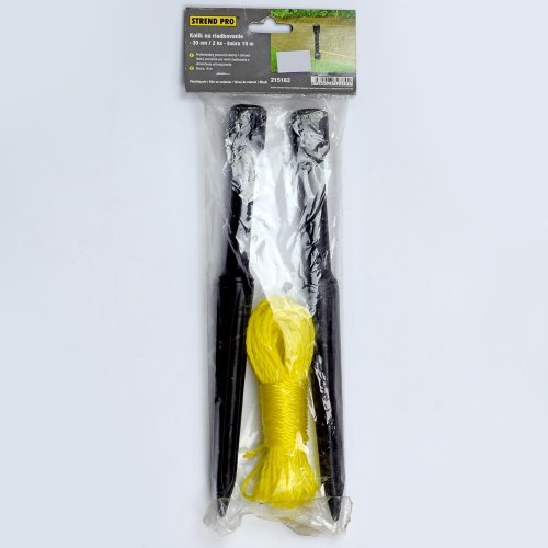 Kolík hn-711, 30cm, 2ks, nariadkovanie, šnúra 15m
