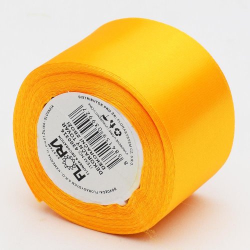 Saten stuha 38mm/10m farba 017 oranžová