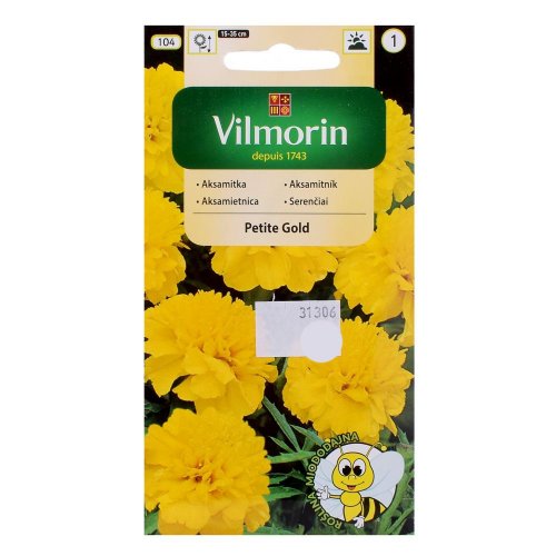 Aksamietnica rozložitá petite gold 1g - Vianočné dekorácie