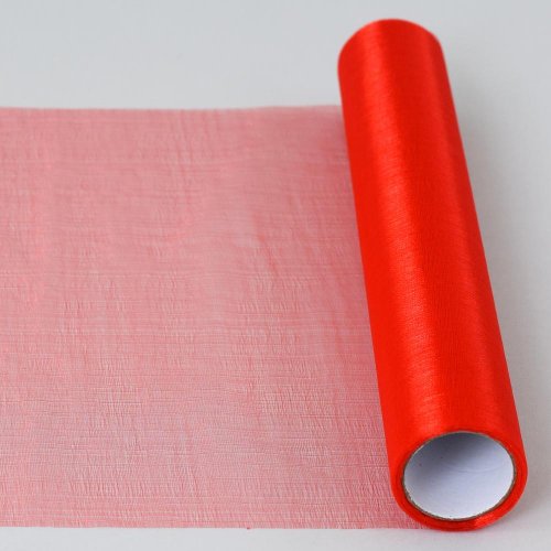 Organza rolka 32cmx6m farba 32 červená