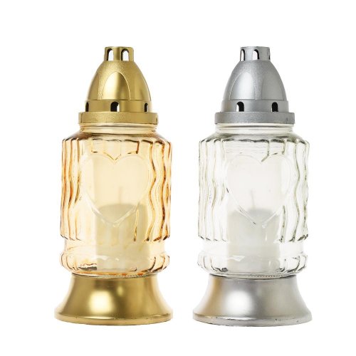 Z-533/1 kah.sklo číre,krém srdce 80gr 24cm valec