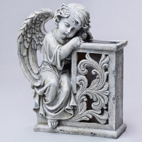 Solar anjel 20x12x26cm polyres