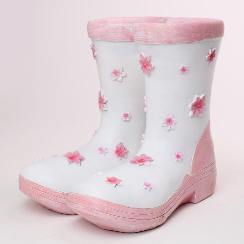 Obal čižmy bielo ruž. 25x21x23,5cm