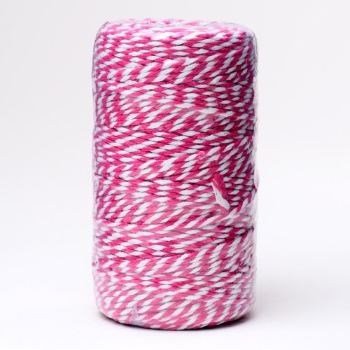 Šnúrka farby  2mmx100m cyklam/biela - Vianočné dekorácie a ozdoby