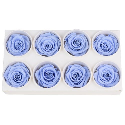 Ruža preparovaná 5cm cool lavender /ks - bal. 8 ks