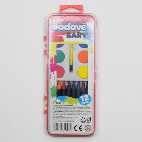 Farby 2v1 vodovky+voskovky 20cm
