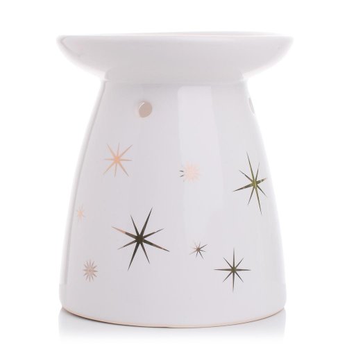 Aromalampa porcelán biela  11*11*12.6cm super cena - Umelé kvety