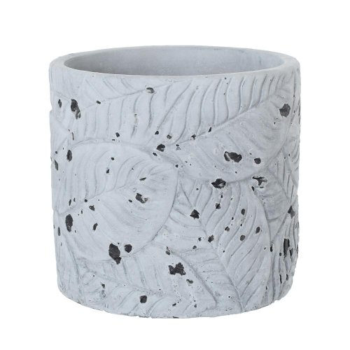 Obal cement antique grey d16*h14.5cm